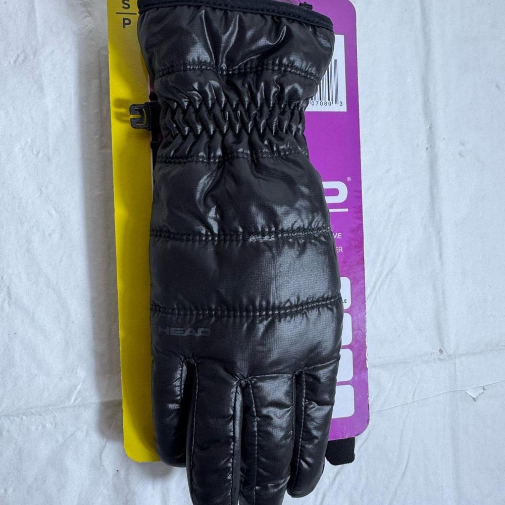 Head Sleek Black Insulated Gloves
